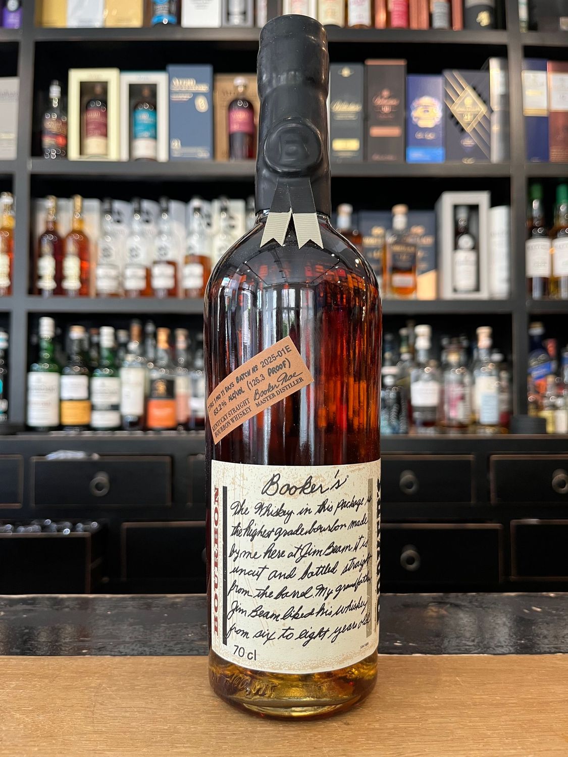 Bookers Bourbon 7 Jahre 1 Monat mit 0,7L und 63,2% American Whiskey