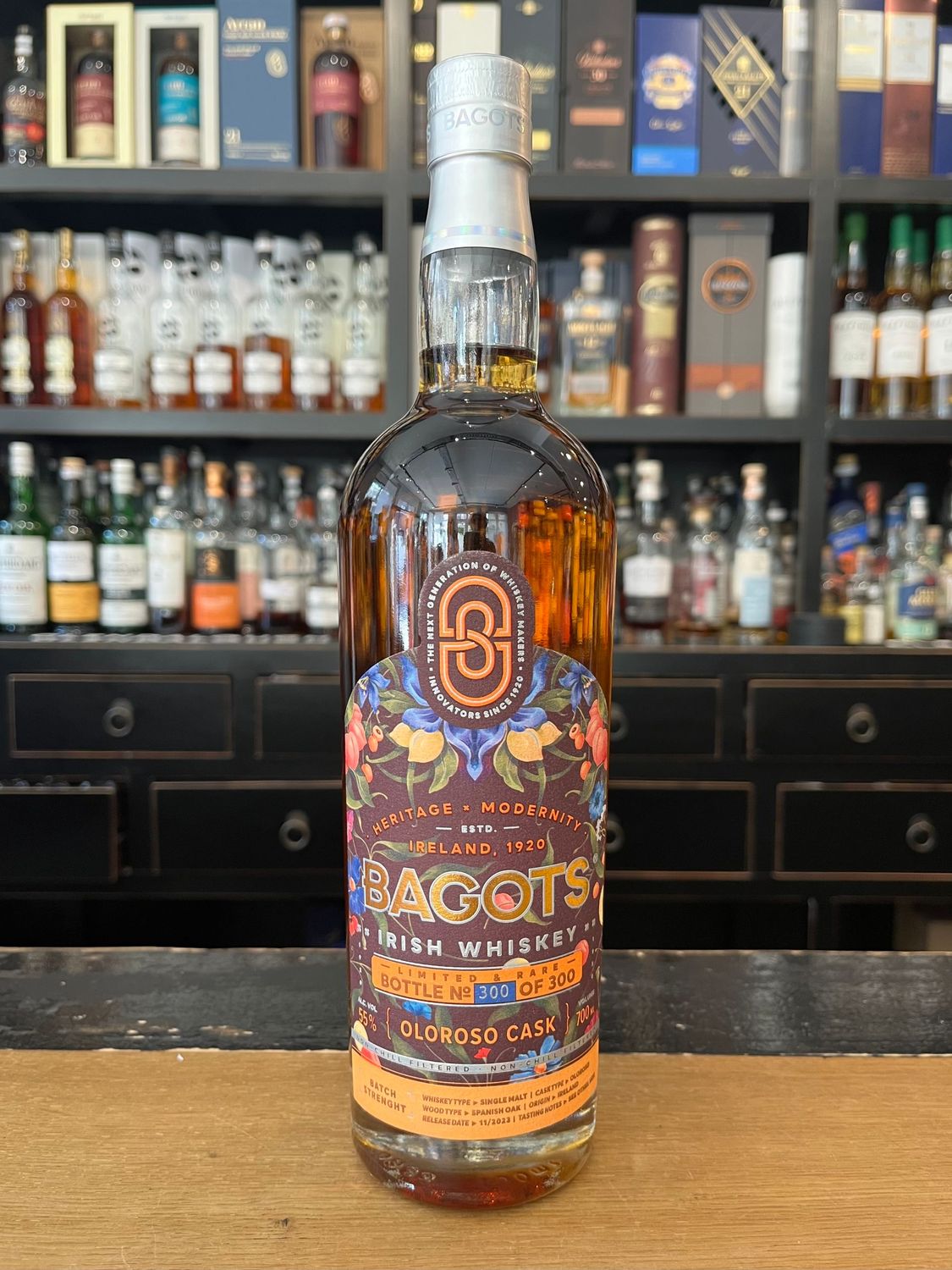 Bagots Limited & Rare Oloroso Cask mit 0,7l und 55%