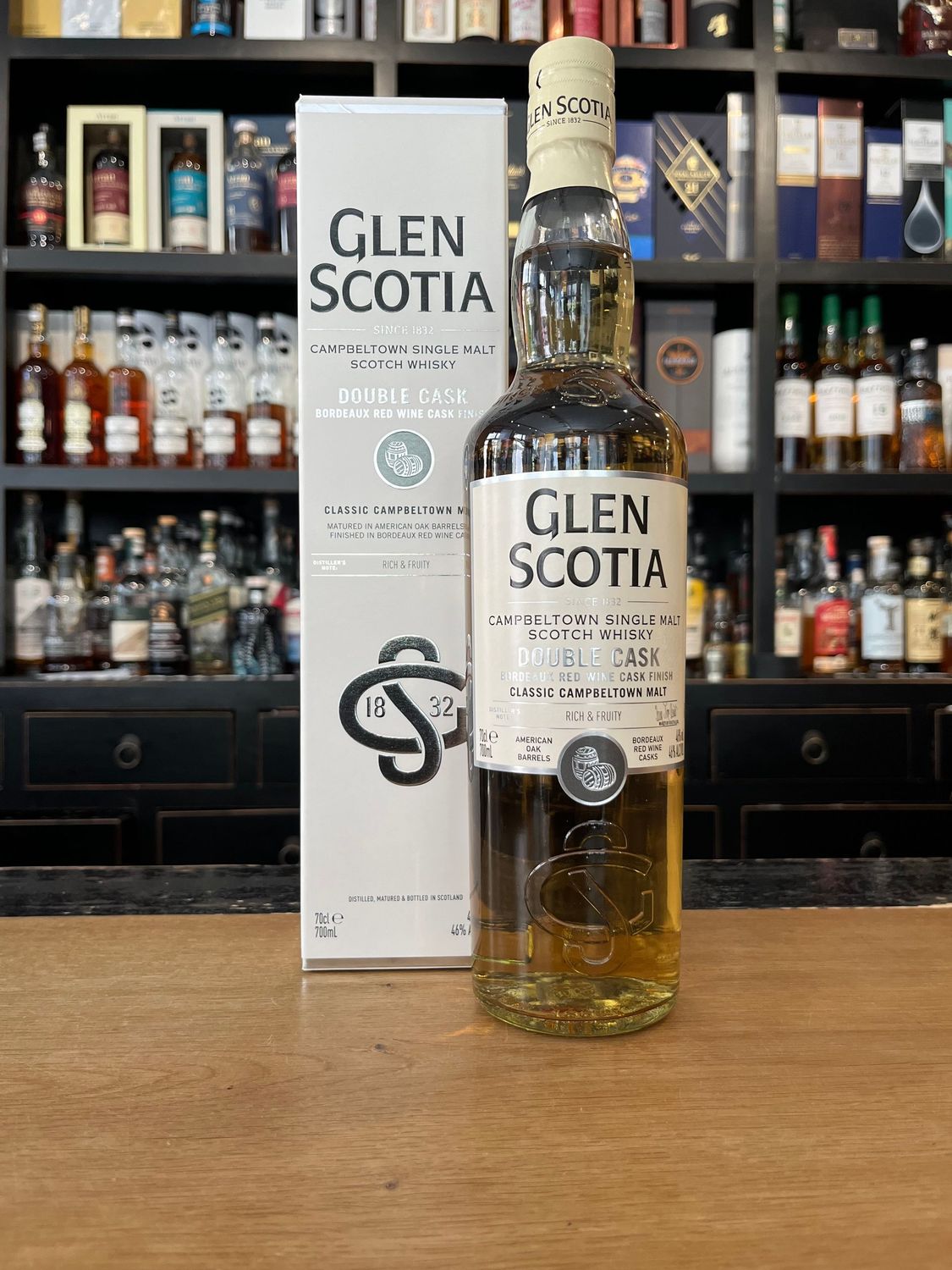 Glen Scotia Double Cask Bordeaux Red Wine Cask Finish mit 0,7l und 46%