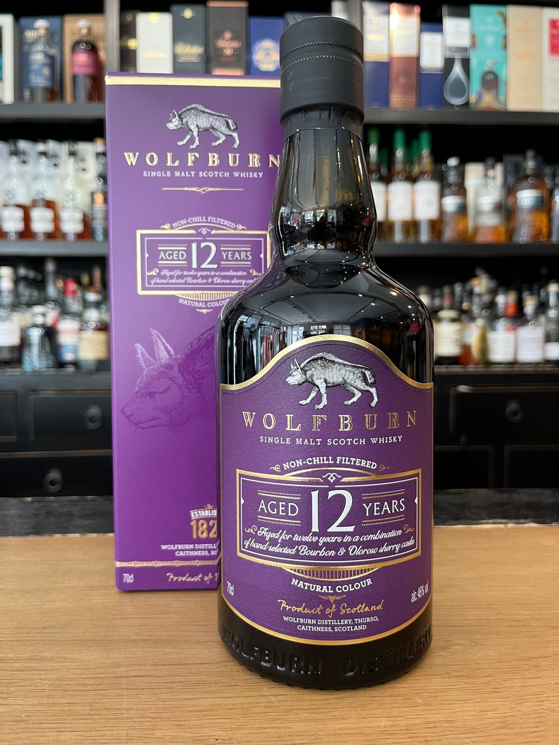 Wolfburn 12 Jahre Bourbon & Oloroso Sherry Casks mit 0,7l und 46%