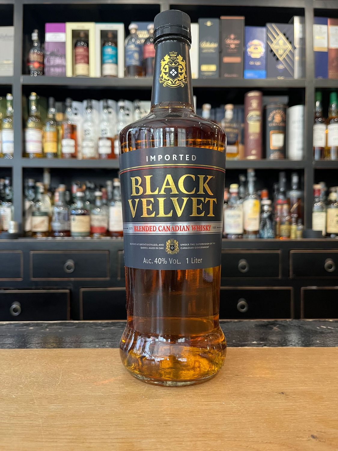 Black Velvet Blended Canadian Whisky mit 1L und 40%