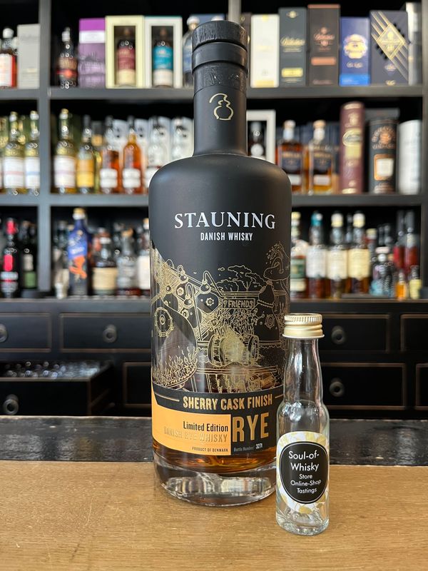Stauning Sherry Cask Finish Rye Sample mit 2cl und 53,1% Stauning Sherry Cask Finish Rye Sample mit 2cl und 53,1%