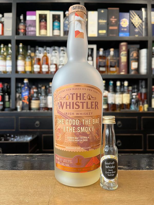 The Whistler Smoky Irish Whiskey Sample mit 2cl und 48% The Whistler Smoky Irish Whiskey Sample mit 2cl und 48%