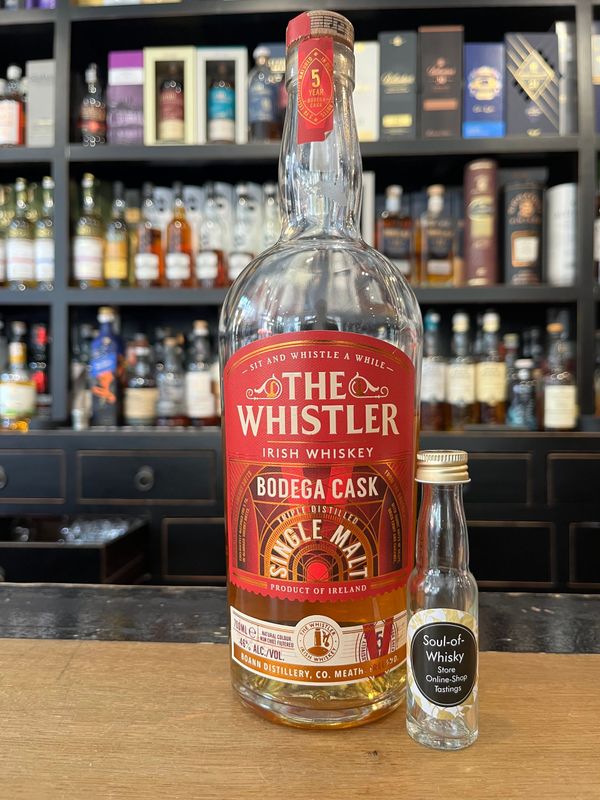 The Whistler Bodega Cask Irish Whiskey Sample mit 2cl und 46% The Whistler Bodega Cask Irish Whiskey Sample mit 2cl und 46%