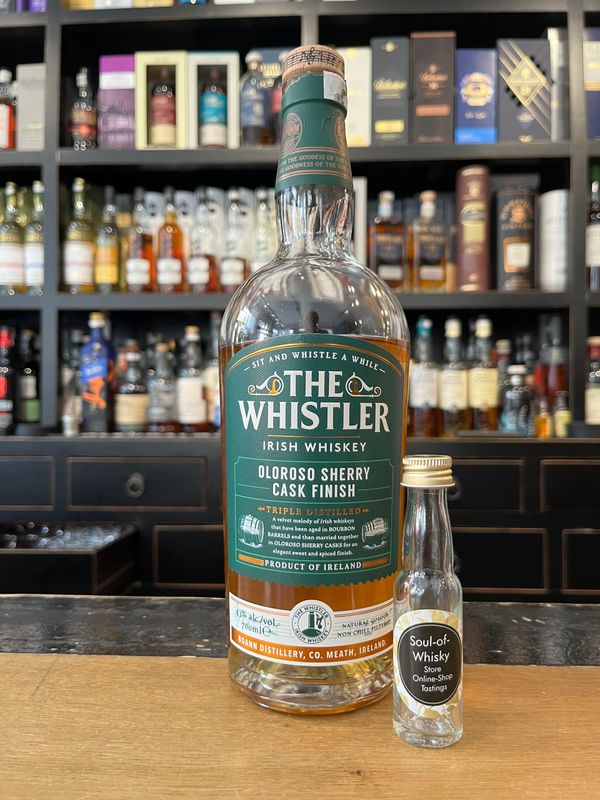 The Whistler Oloroso Sherry Cask Irish Whiskey Sample mit 2cl und 43% The Whistler Oloroso Sherry Cask Irish Whiskey Sample mit 2cl und 43%
