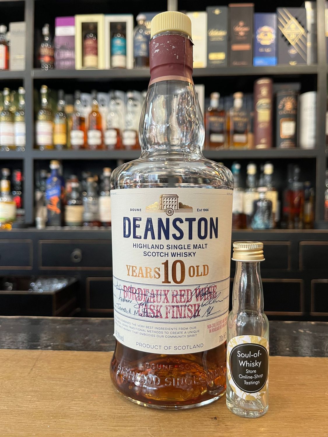 Deanston 10 Jahre Bordeaux Red Wine Cask Sample mit 2cl und 46,3%