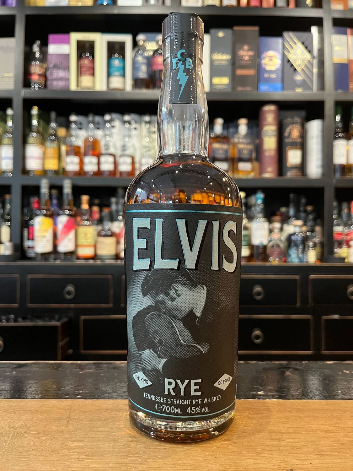 Elvis The King Tennessee Straight Rye Whiskey mit 0,7l und 45%