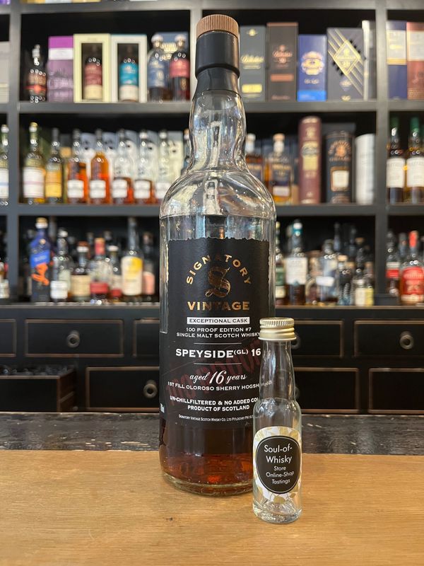 Speyside 16 Jahre (Glenlivet) mit 2cl und 57,1% Speyside 16 Jahre (Glenlivet) mit 2cl und 57,1%