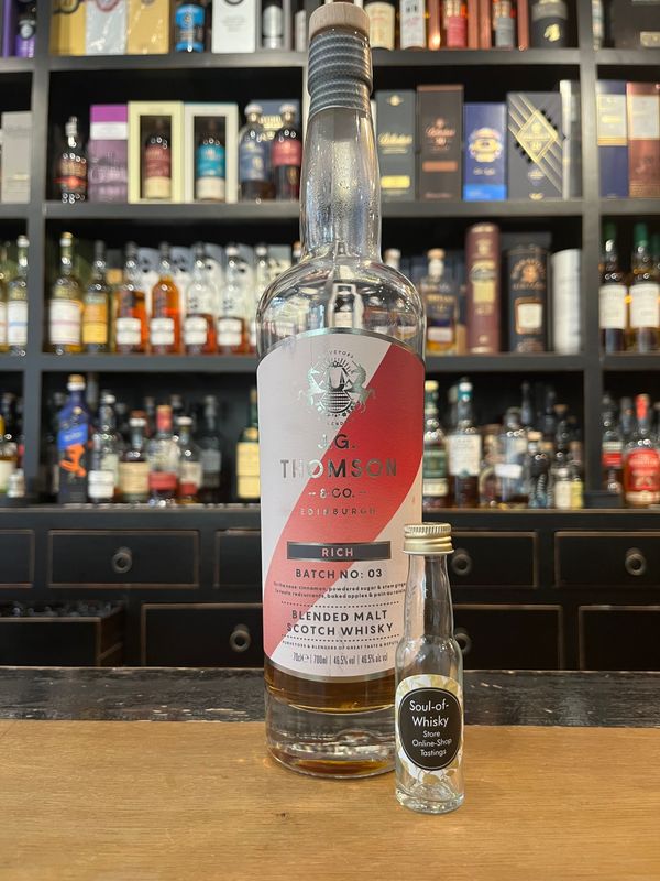 J. G Thomson Rich Cask Sample mit 2cl und 46,5%