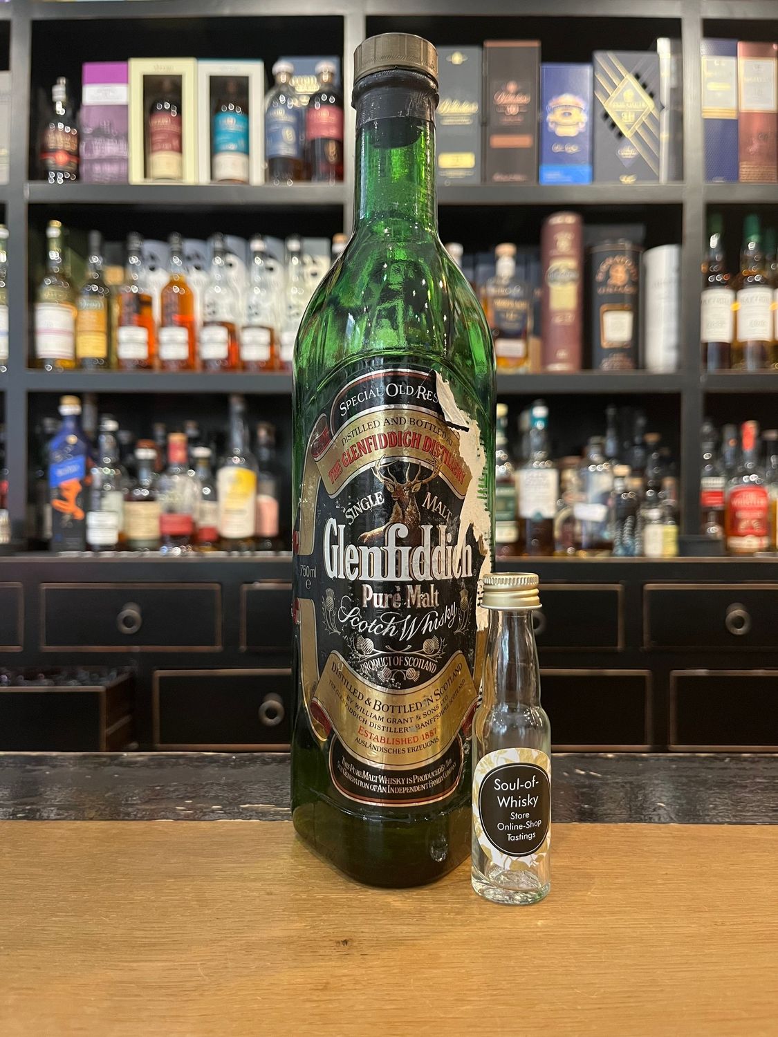 Glenfiddich Pure Malt  Alte Abfüllung Sample mit 2cl und 40%