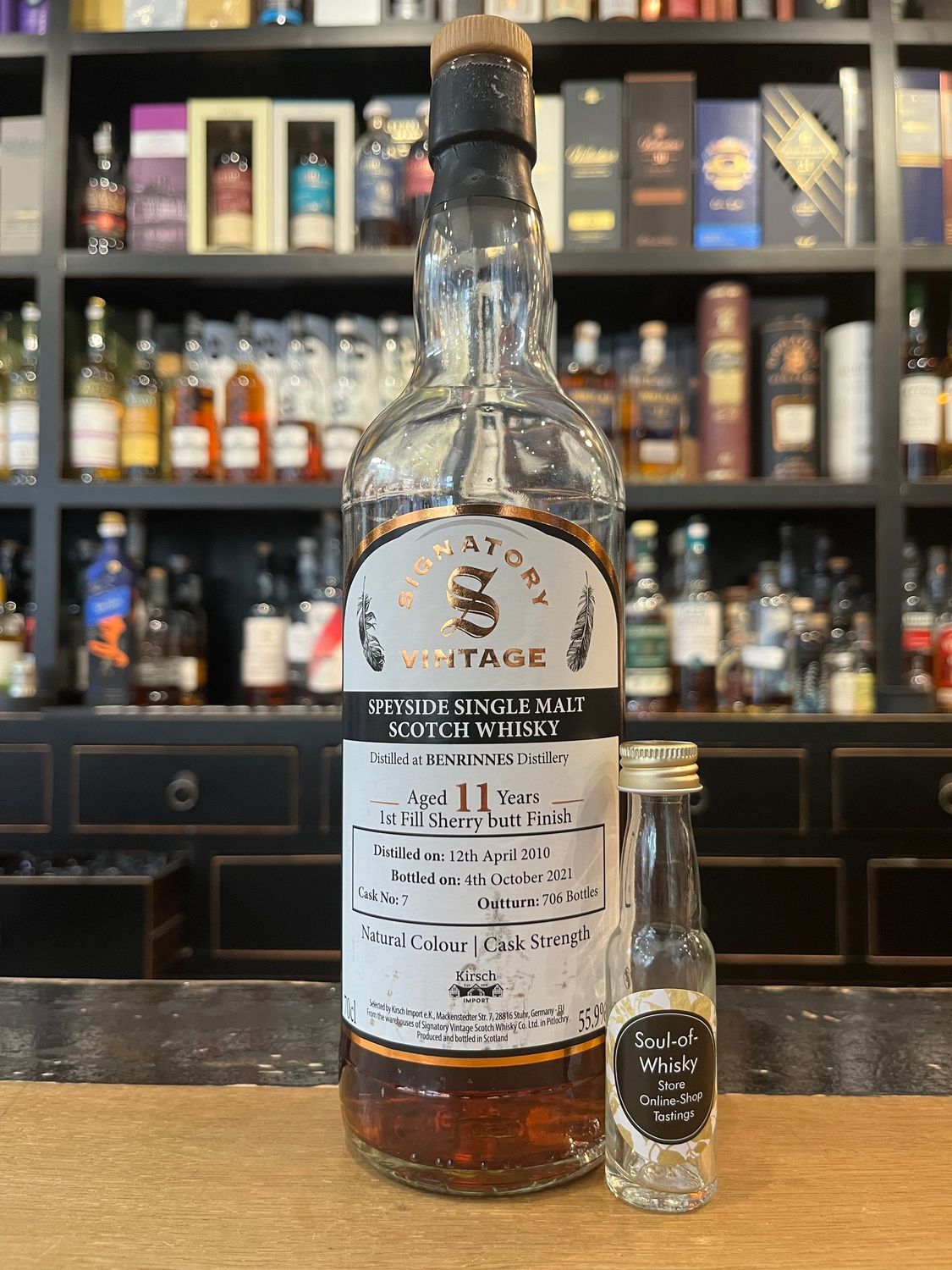 Benrinnes 11 Jahre Sample mit 2cl und 55,9%