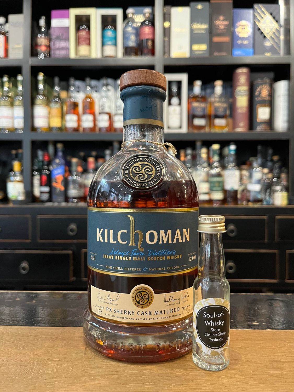 Kilchoman PX Sherry Cask 2021 Sample mit 2cl und 47,3% Kilchoman PX Sherry Cask 2021 Sample mit 2cl und 47,3%