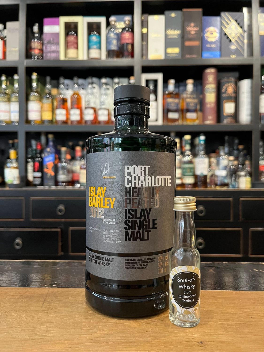 Port Charlotte Islay Barley 2012 Sample mit 2cl und 50% Port Charlotte Islay Barley 2012 Sample mit 2cl und 50%