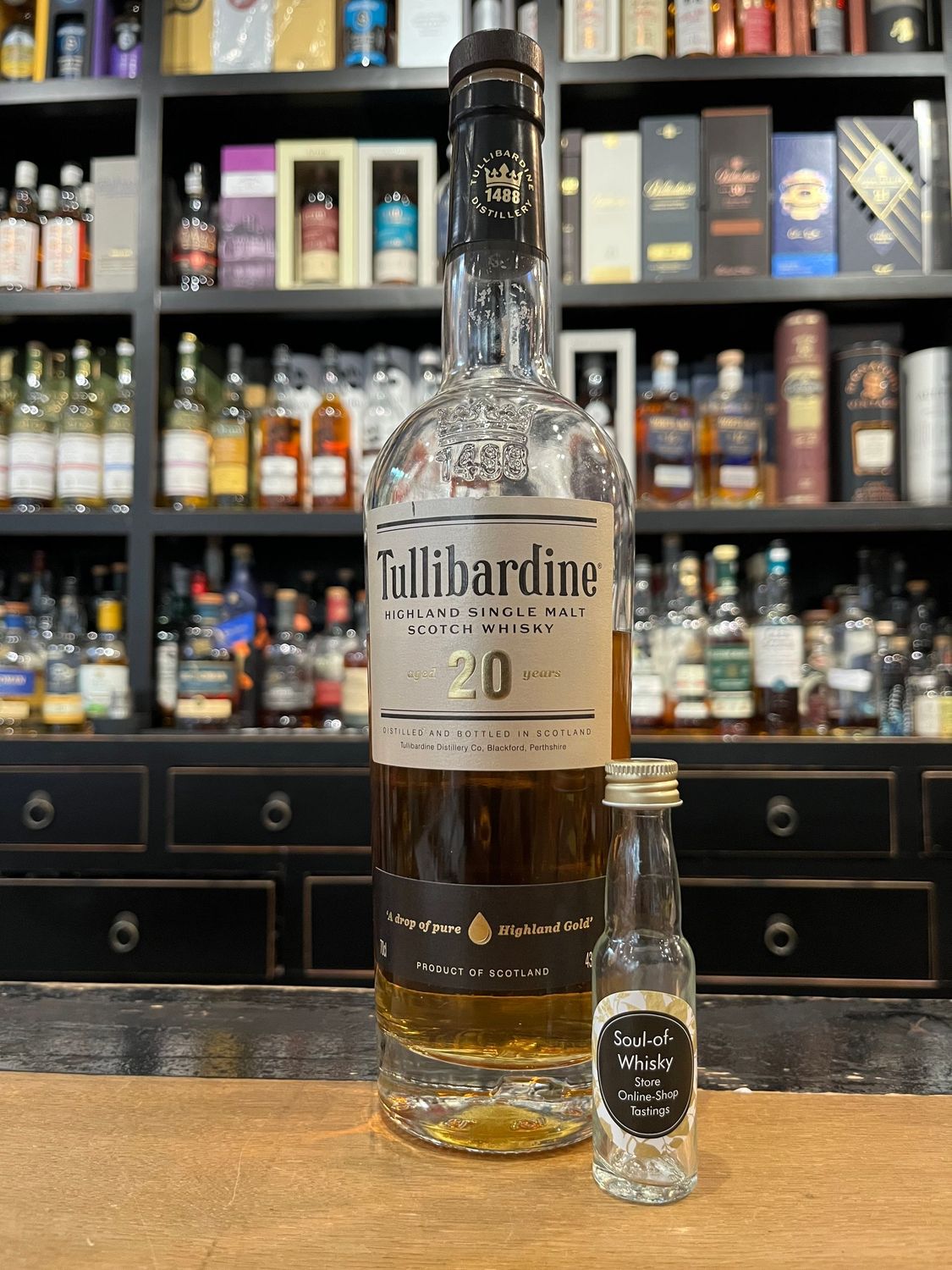 Tullibardine 20 Jahre Sample mit 2cl und 43% Tullibardine 20 Jahre Sample mit 2cl und 43%