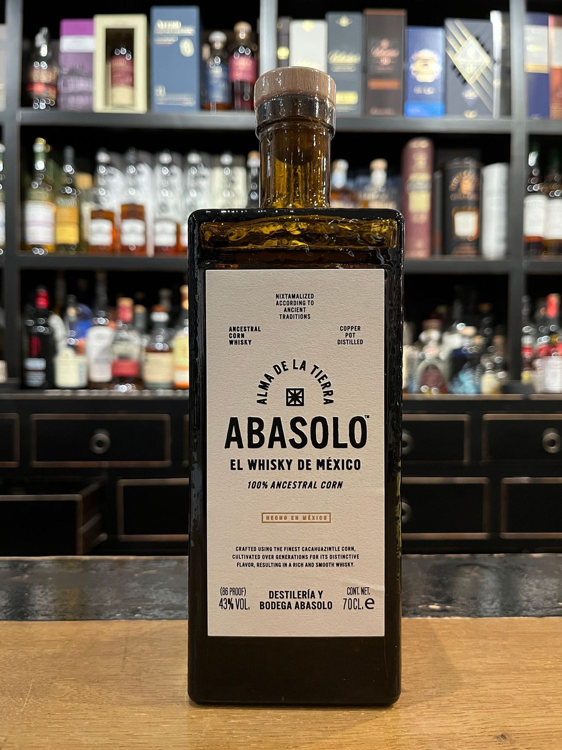 Abasolo Mexican Corn Whisky mit 0,7l und 43%