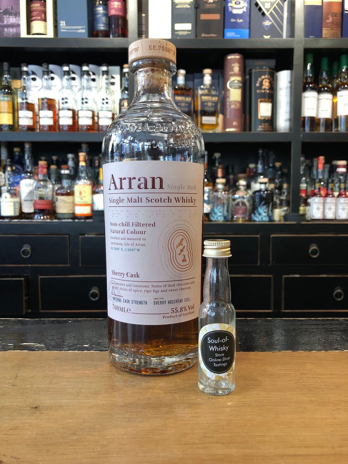 Arran Sherry Cask Sample mit 2cl und 55,8% Arran Sherry Cask Sample mit 2cl und 55,8%