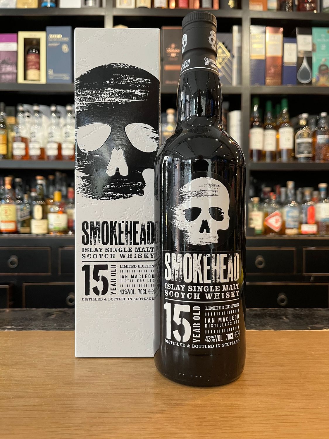 Smokehead 15 Jahre mit 0,7l und 43%