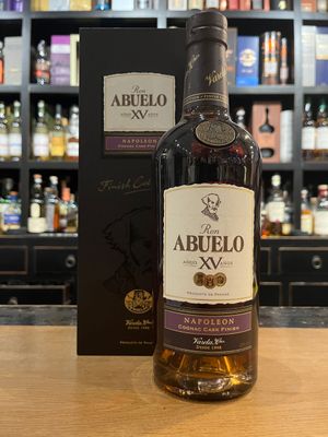 Ron Abuelo XV Napoleon Cognac Cask Finish Rum mit 0,7l und 40% Ron Abuelo XV Napoleon Cognac Cask Finish Rum mit 0,7l und 40%