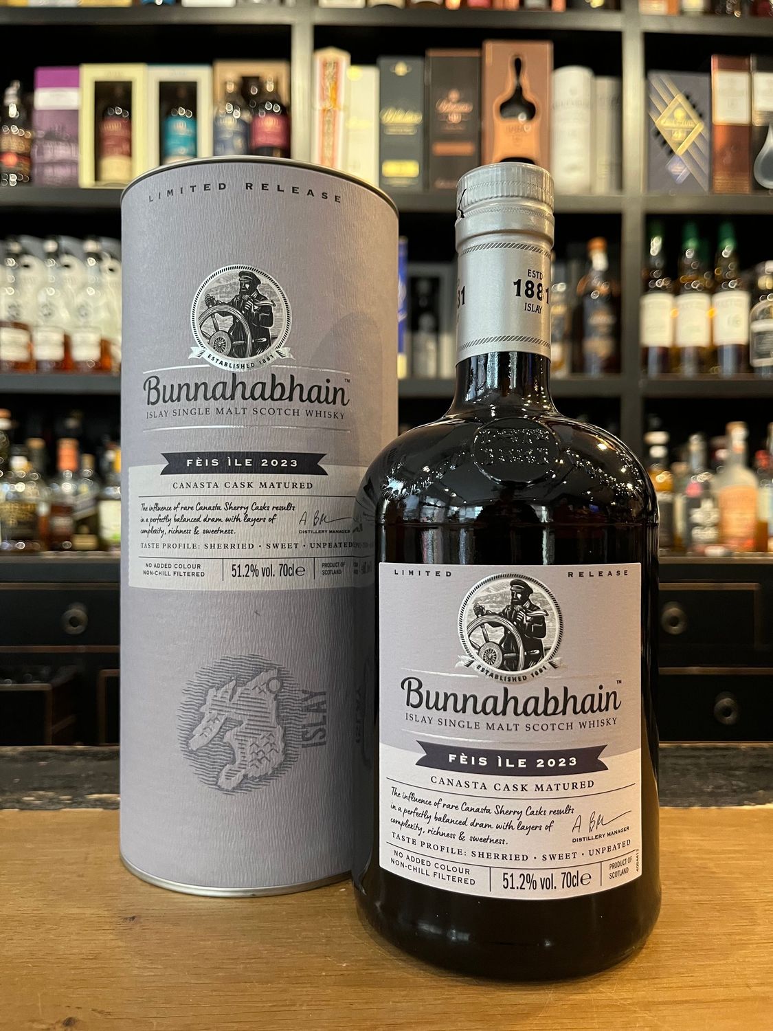 Bunnahabhain Feis Ile 2023 Canasta Cask mit 0,7l und 51,2%