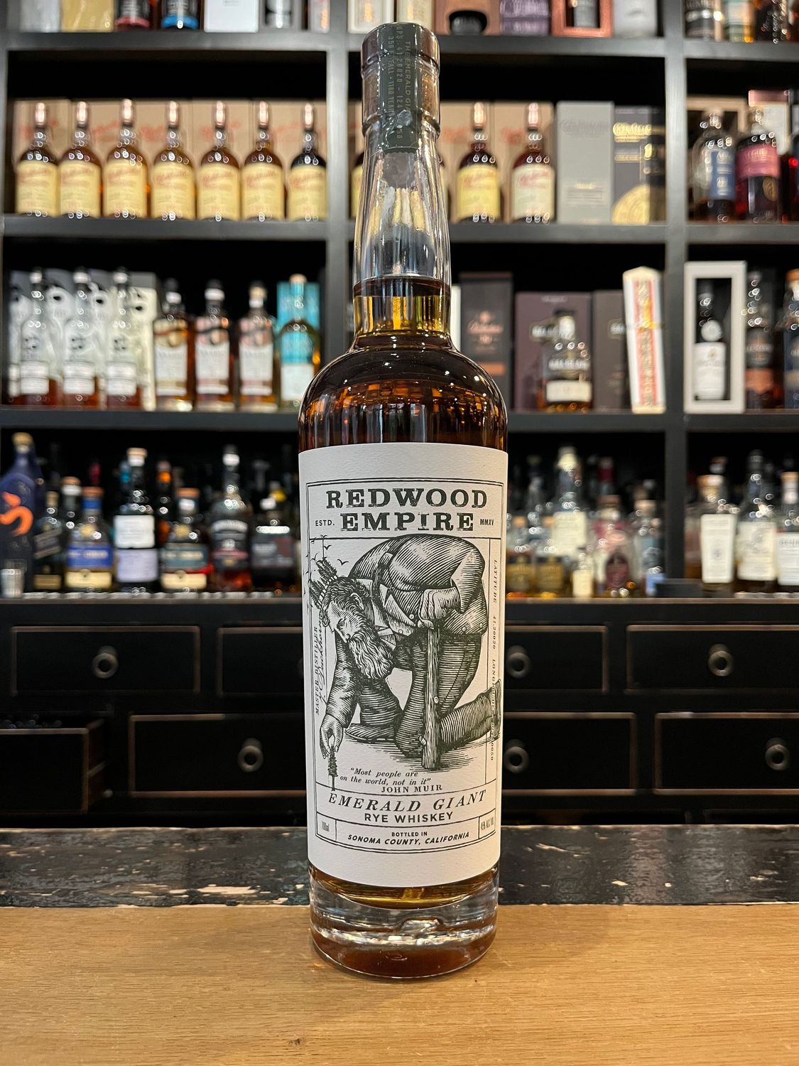 Redwood Empire Emerald Giant Rye Whiskey mit 0,7L und 45%