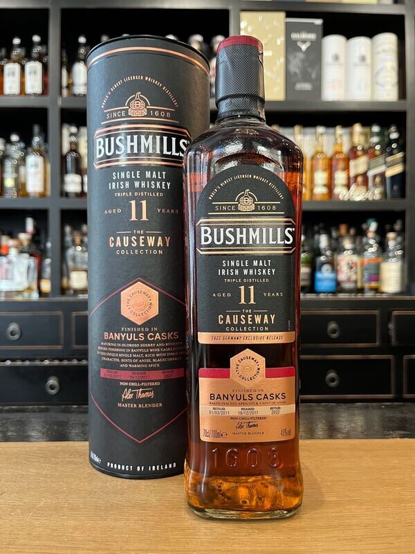 Bushmills 11 Jahre 2011/2022 Banyuls Cask Causeway Collection
