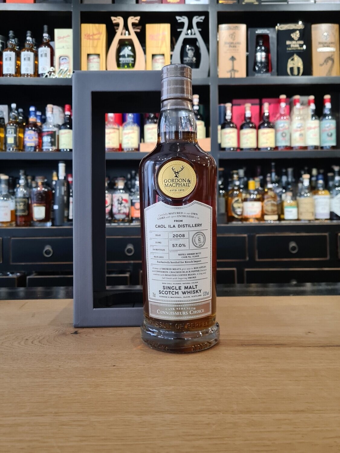 Caol Ila 13 Jahre 2008 - 2021 Gordon & MacPhail 0,7l und 57% Caol Ila 13 Jahre 2008 - 2021 Gordon & MacPhail 0,7l und 57%