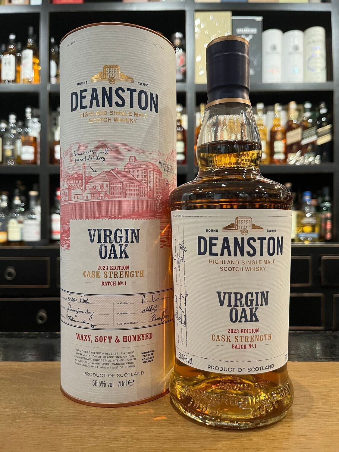 Deanston Virgin Oak Cask Strength 2023 Batch 1 mit 0,7 L und 58,5% Deanston Virgin Oak Cask Strength 2023 Batch 1 mit 0,7 L und 58,5%
