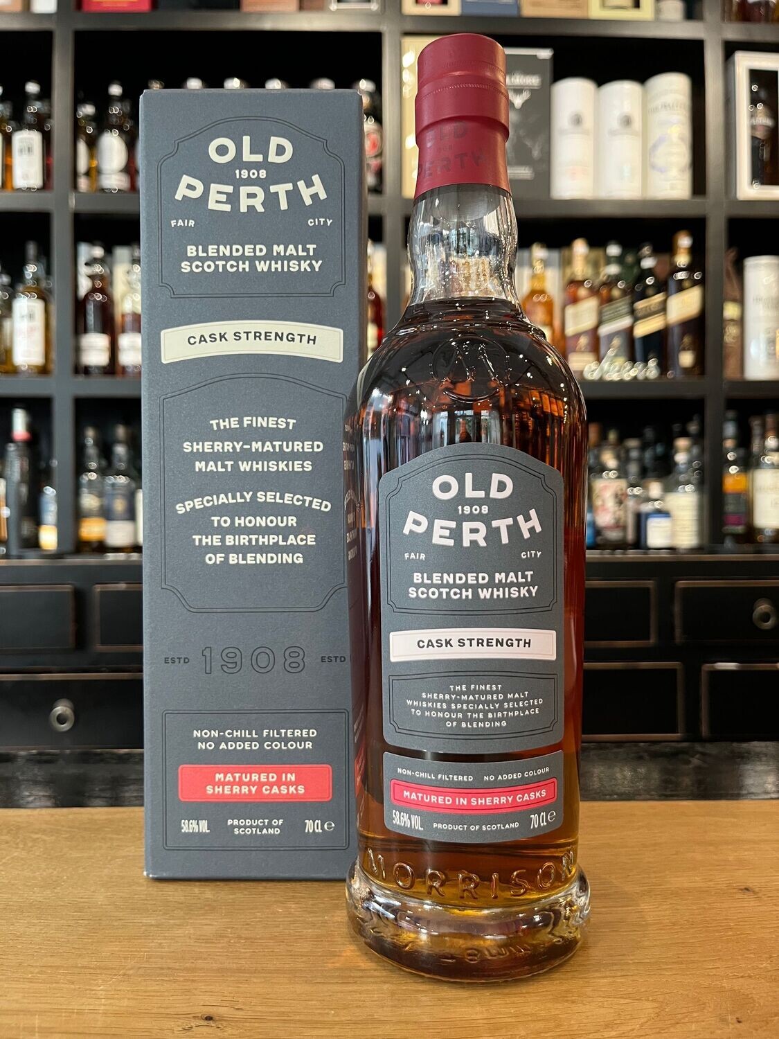 Old Perth Cask Strength Blended Sherry Casks mit 0,7L und 58,6%