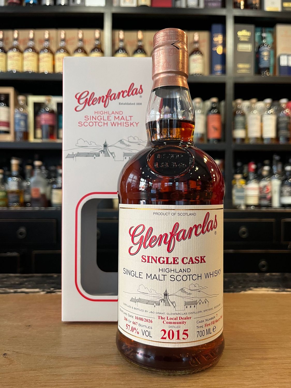 Glenfarclas Single Cask Vintage 2015 1st Fill Sherry Butt for Local Dealer Community Glenfarclas Single Cask Vintage 2015 1st Fill Sherry Butt for Local Dealer Community