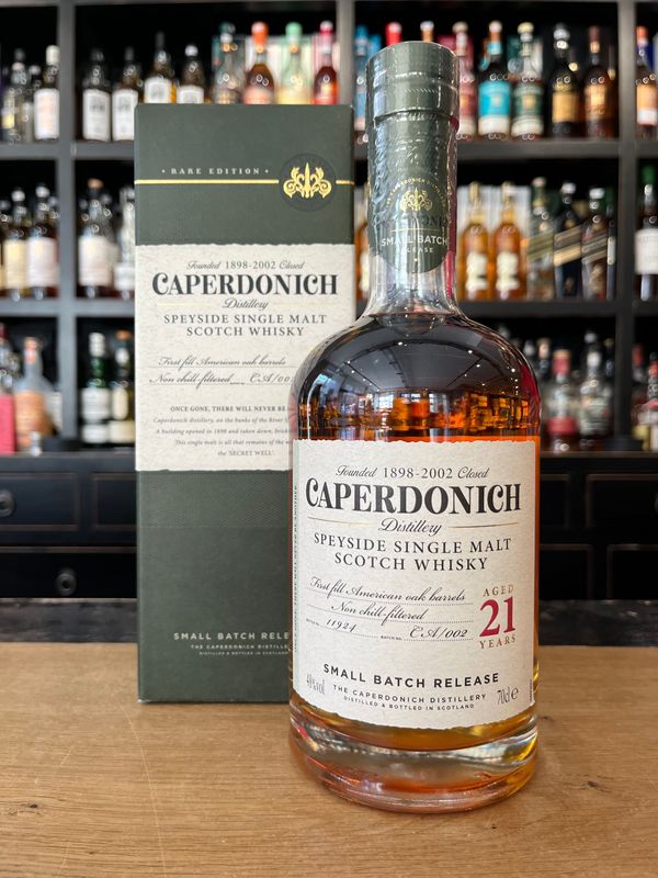 Caperdonich 21 Jahre Closed Distillery mit 0,7l und 48% eine Rarität Caperdonich 21 Jahre Closed Distillery mit 0,7l und 48% eine Rarität