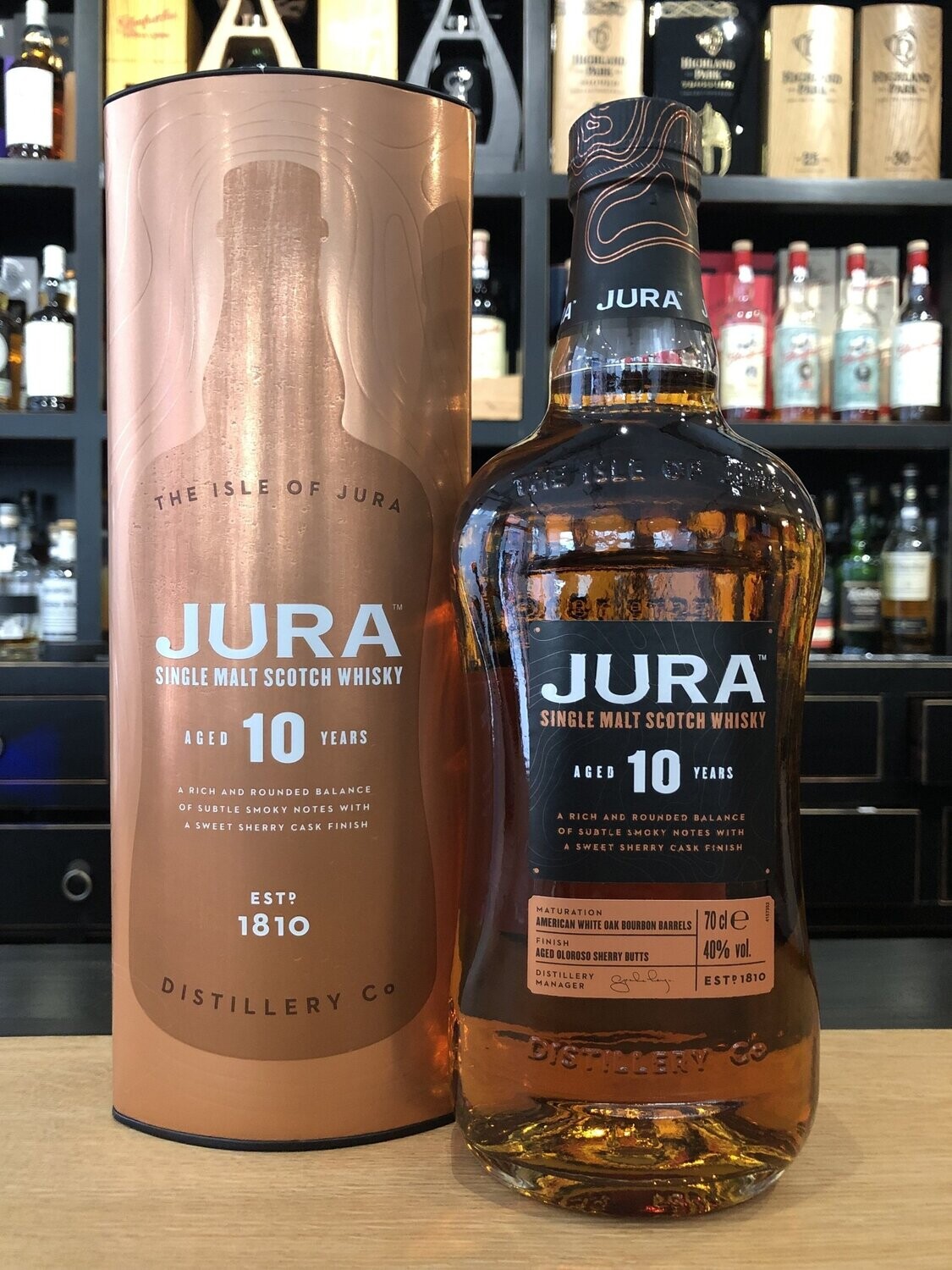 Jura 10 Jahre mit 0,7l und 40% Jura 10 Jahre mit 0,7l und 40%