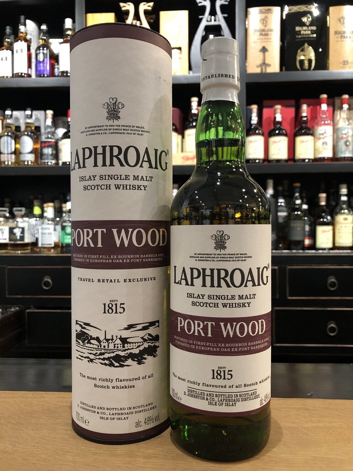 Laphroaig Port Wood Finish mit 0,7L und 48% Travel Exclusive Laphroaig Port Wood Finish mit 0,7L und 48% Travel Exclusive