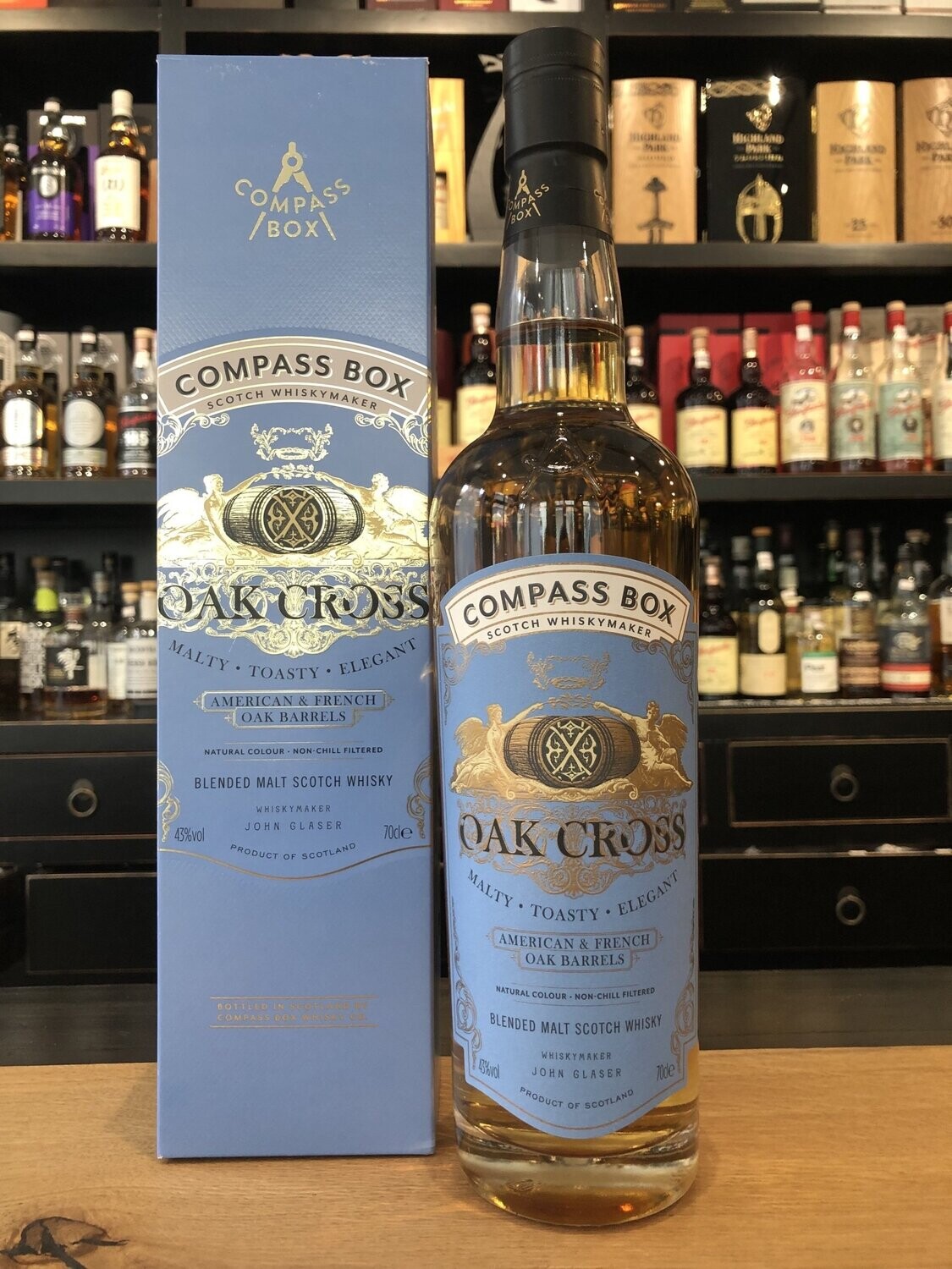 Compass Box Oak Cross mit 0,7L und 43%