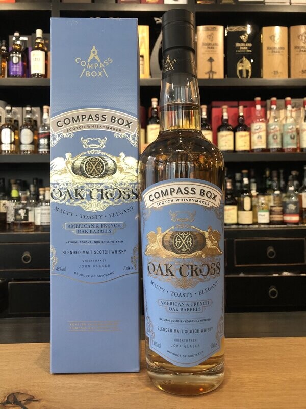Compass Box Oak Cross mit 0,7L und 43%