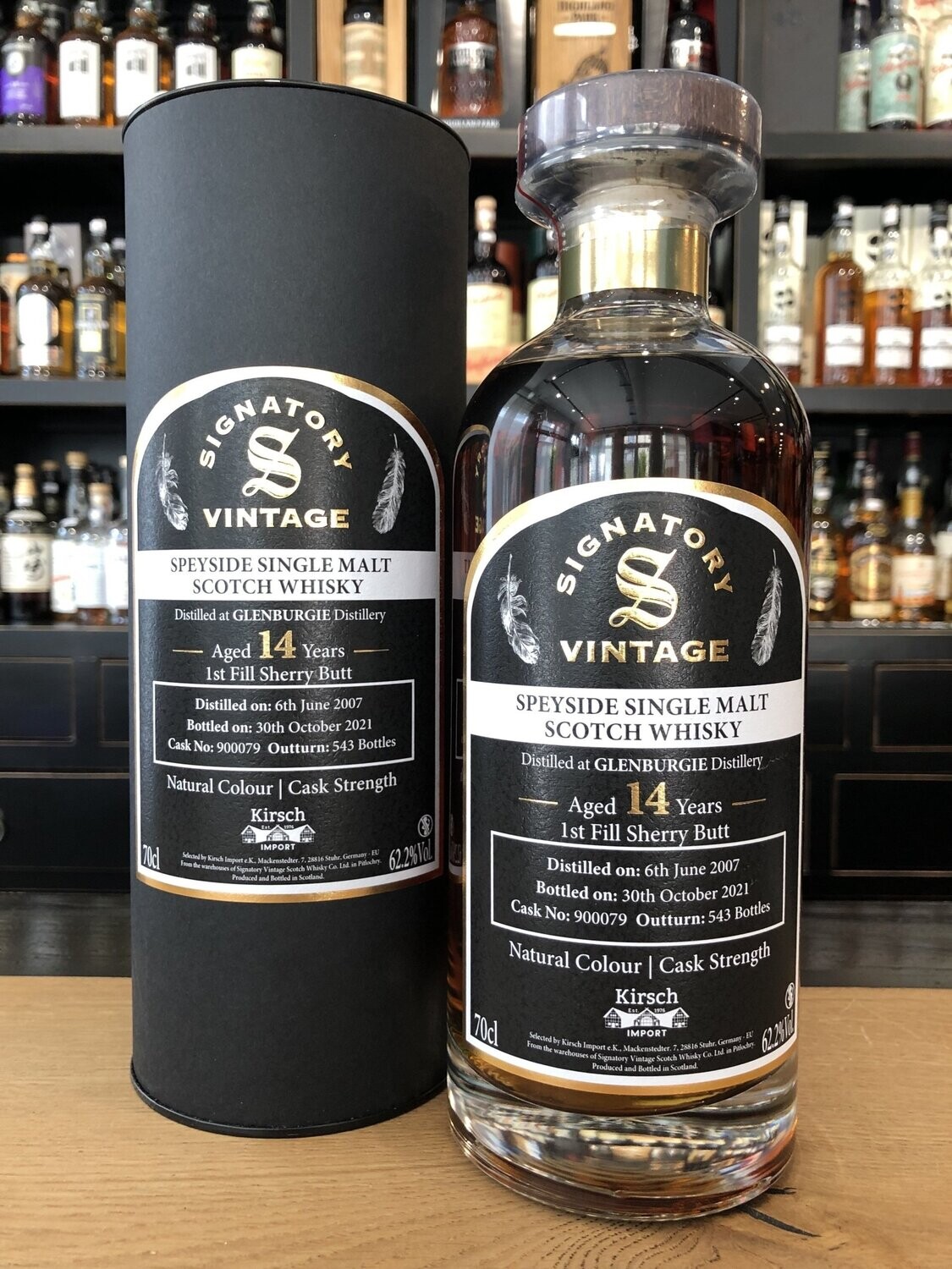 Glenburgie 14 Jahre 2007/2021 First Fill Sherry Butt mit 0,7L und 62,2%