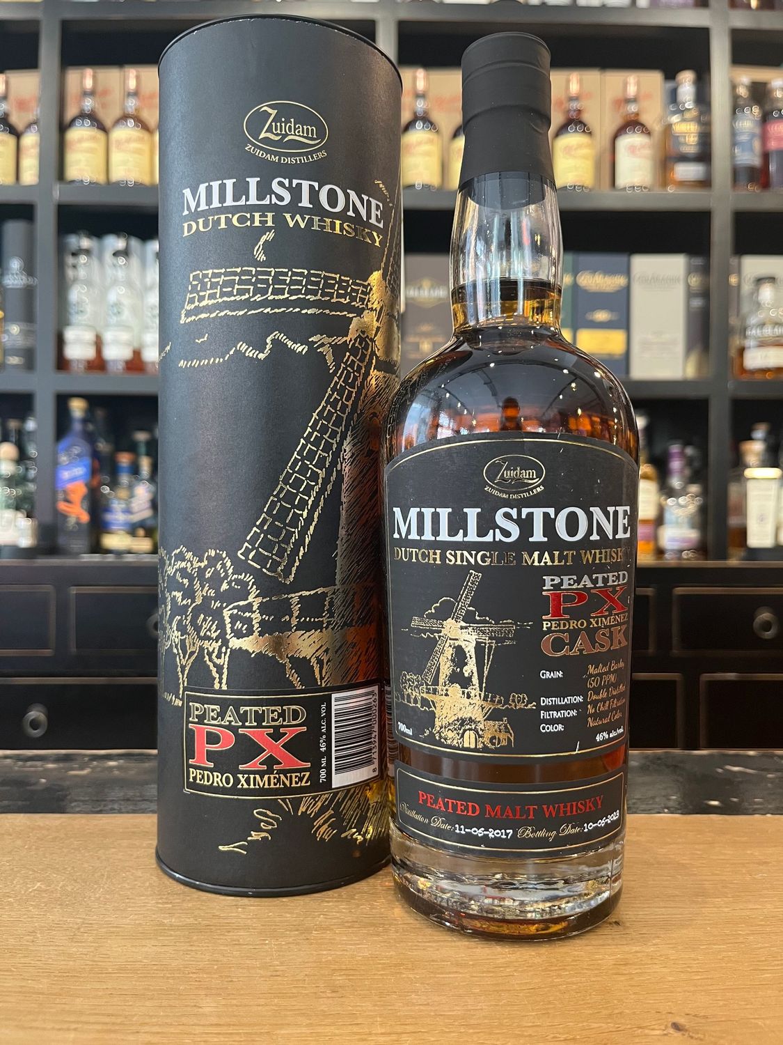 Millstone Peated PX mit 0,7l und 46% Millstone Peated PX mit 0,7l und 46%
