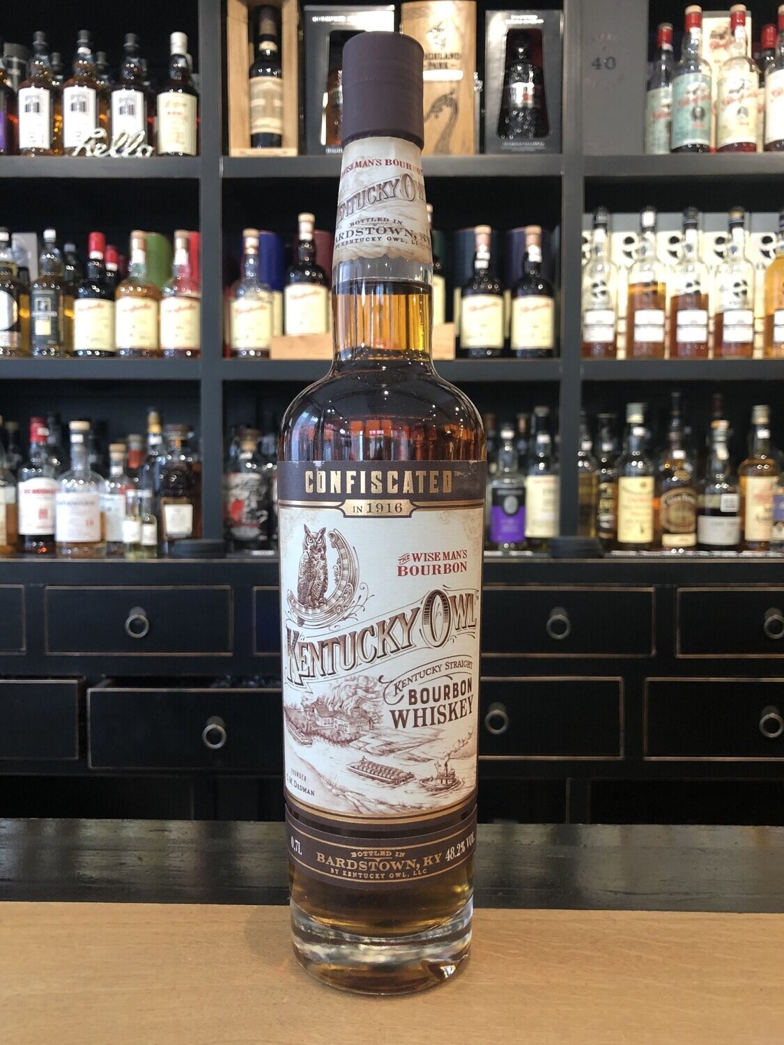 Kentucky Owl Confiscated Bourbon mit 0,7l und 48,2% Kentucky Owl Confiscated Bourbon mit 0,7l und 48,2%