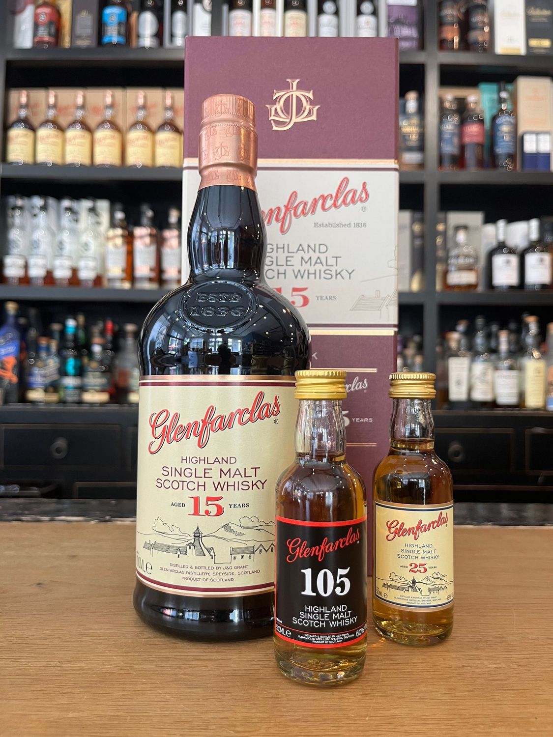Glenfarclas Tasting Pack mit 0,7l und 46% Plus 2 Minis Glenfarclas Tasting Pack mit 0,7l und 46% Plus 2 Minis