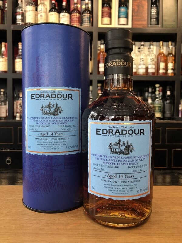 Edradour 14 Jahre Super Tuscan Cask mit 0,7L und 55,2% Edradour 14 Jahre Super Tuscan Cask mit 0,7L und 55,2%