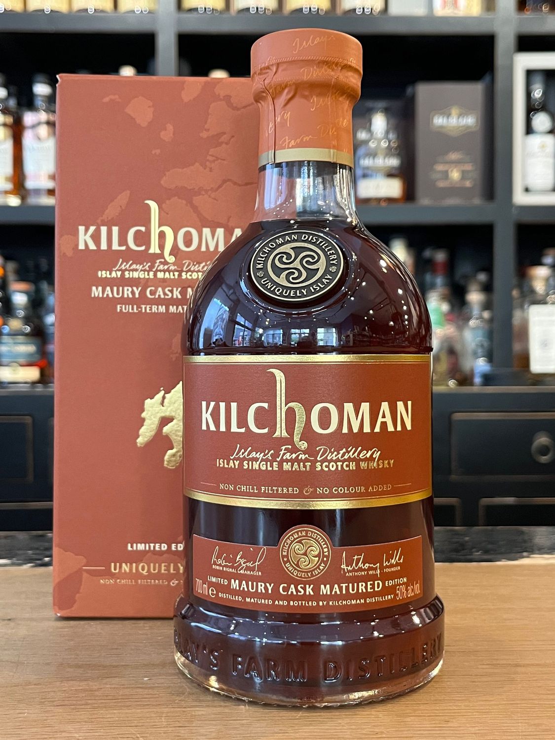 Kilchoman Maury Cask mit 0,7L und 50% Kilchoman Maury Cask mit 0,7L und 50%