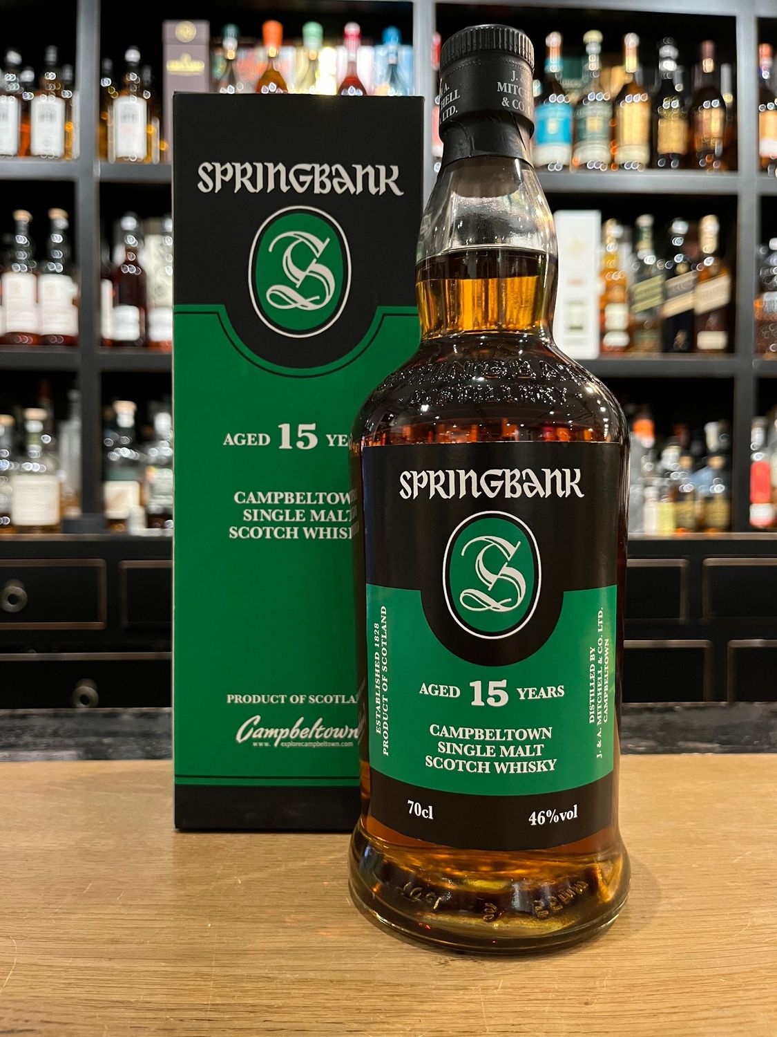 Springbank 15 Jahre 2018 (03.07.2018) mit 0,7 L und 46% Springbank 15 Jahre 2018 (03.07.2018) mit 0,7 L und 46%
