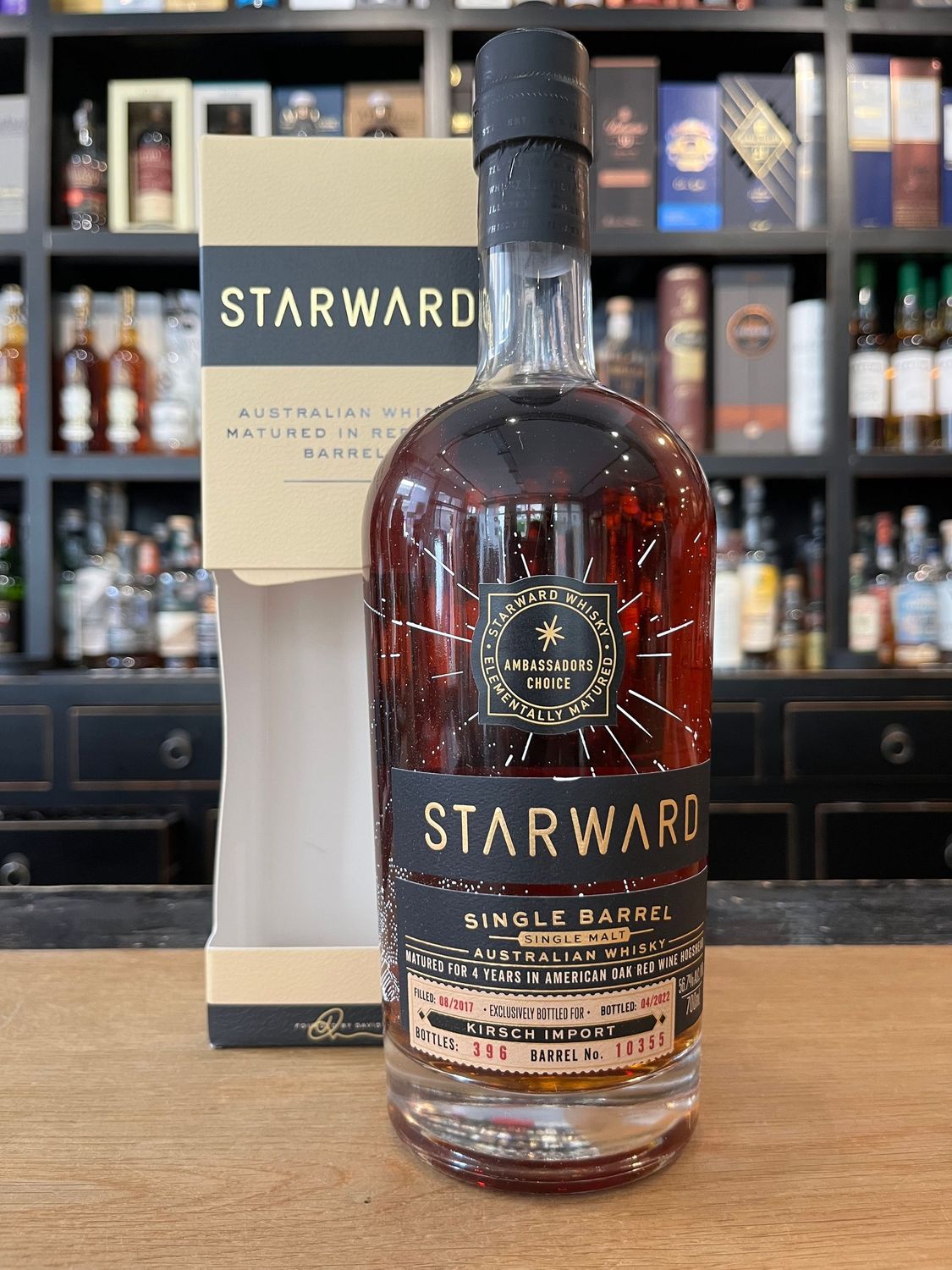 Starward Ambassador Cask #10355 mit 0,7l und 56,7% Starward Ambassador Cask #10355 mit 0,7l und 56,7%
