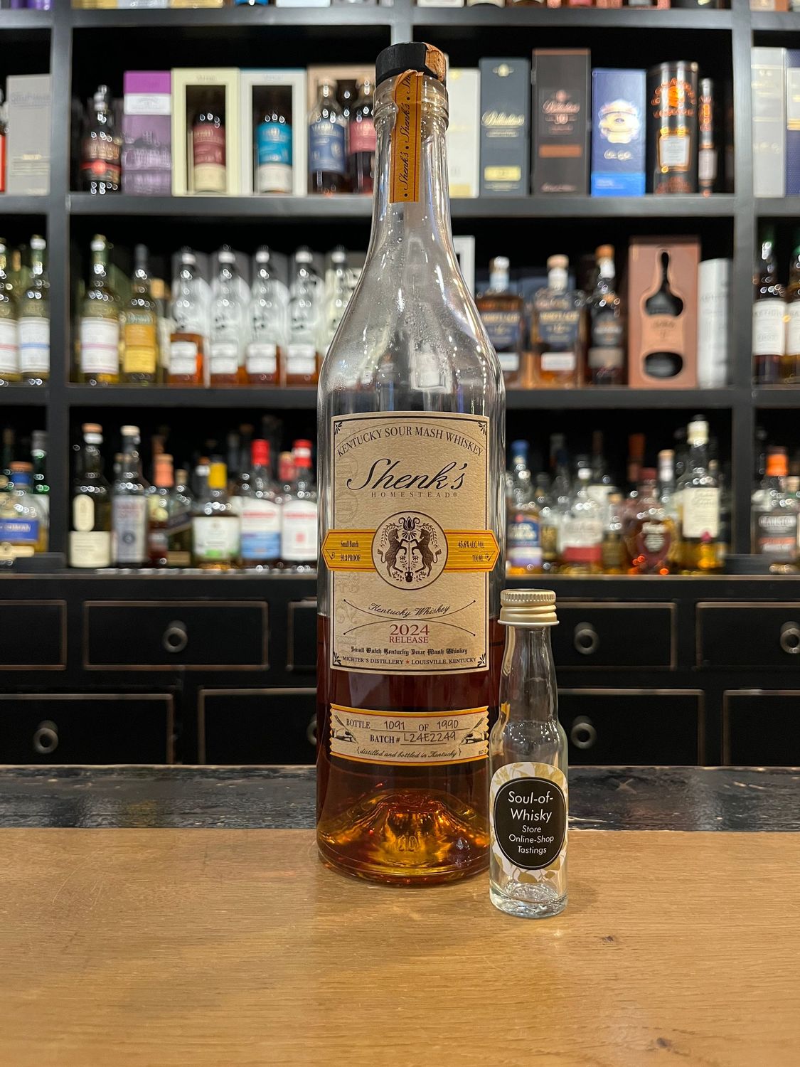 Shenks Small Batch Release 2024 Sample mit 2cl und 45,6%