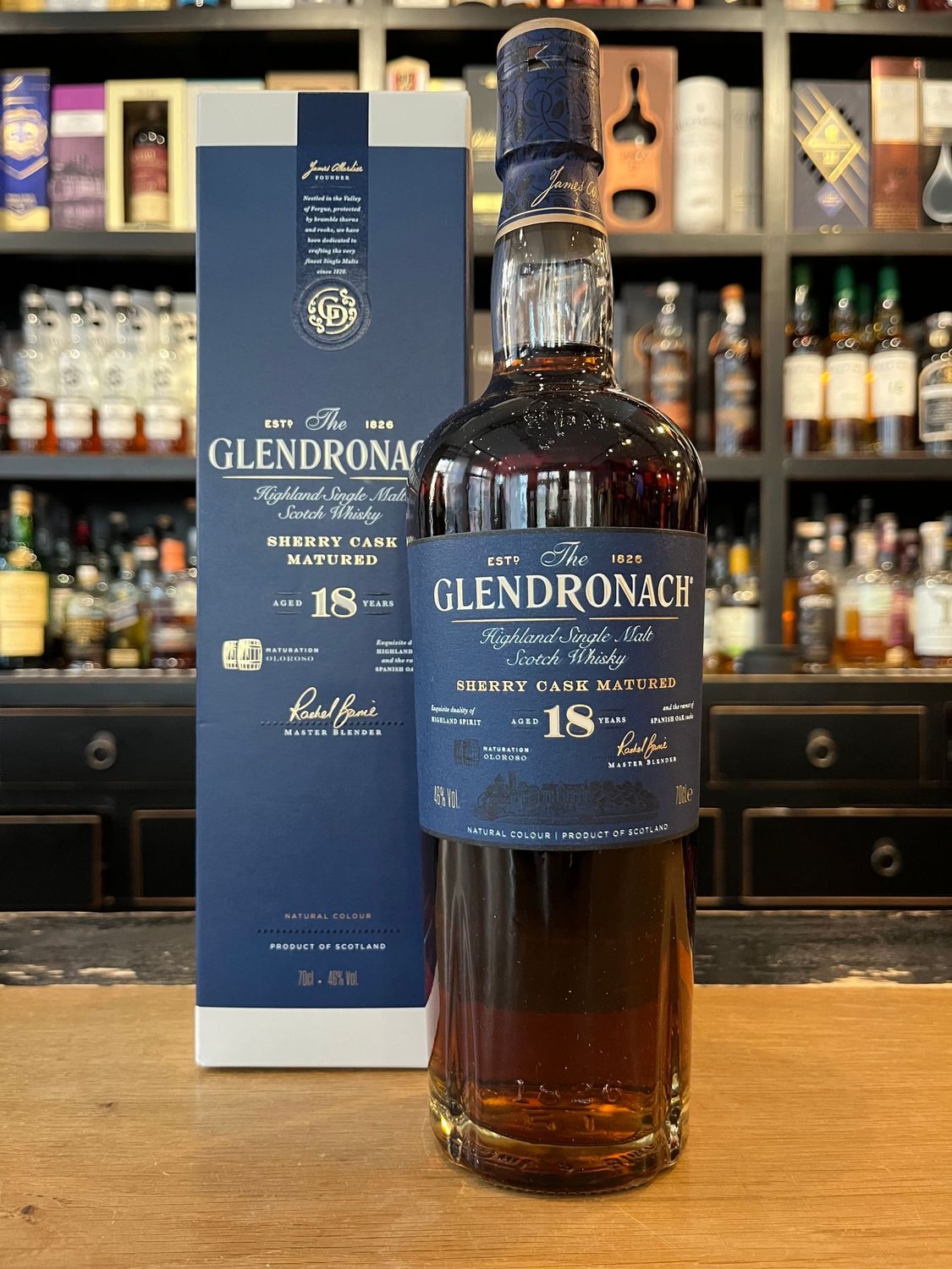 Glendronach 18 Jahre Sherry Cask mit 0,7L und 46% Glendronach 18 Jahre Sherry Cask mit 0,7L und 46%