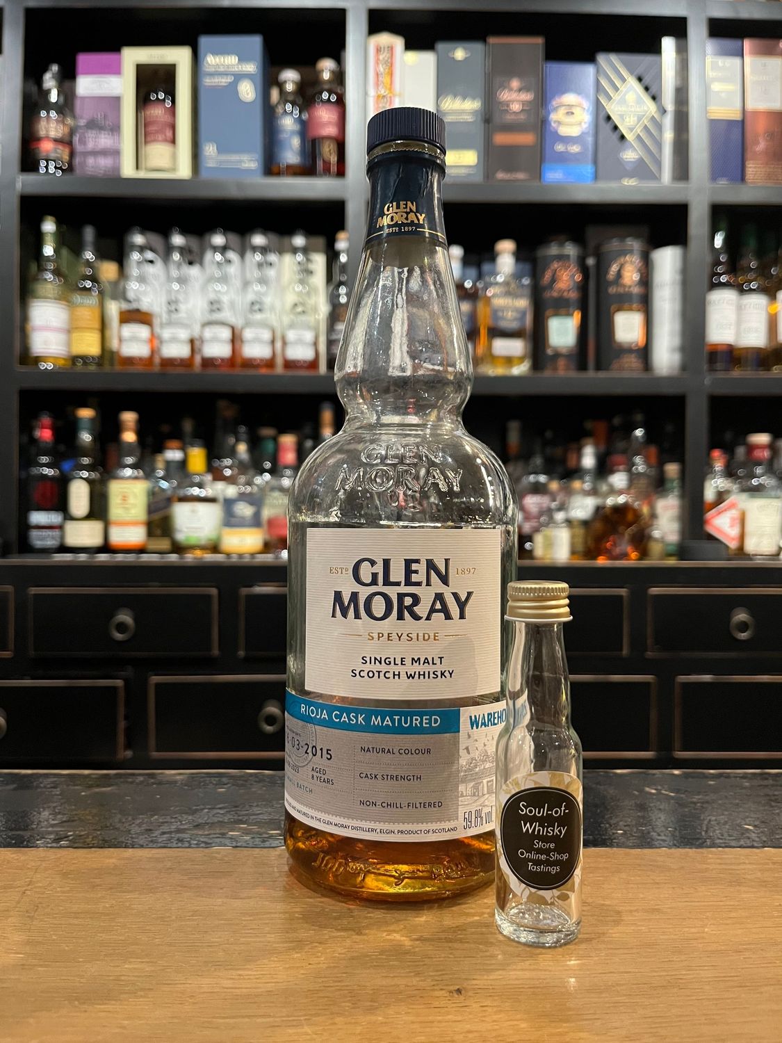 Glen Moray Rioja Cask Sample mit 2cl und 59,8% Glen Moray Rioja Cask Sample mit 2cl und 59,8%