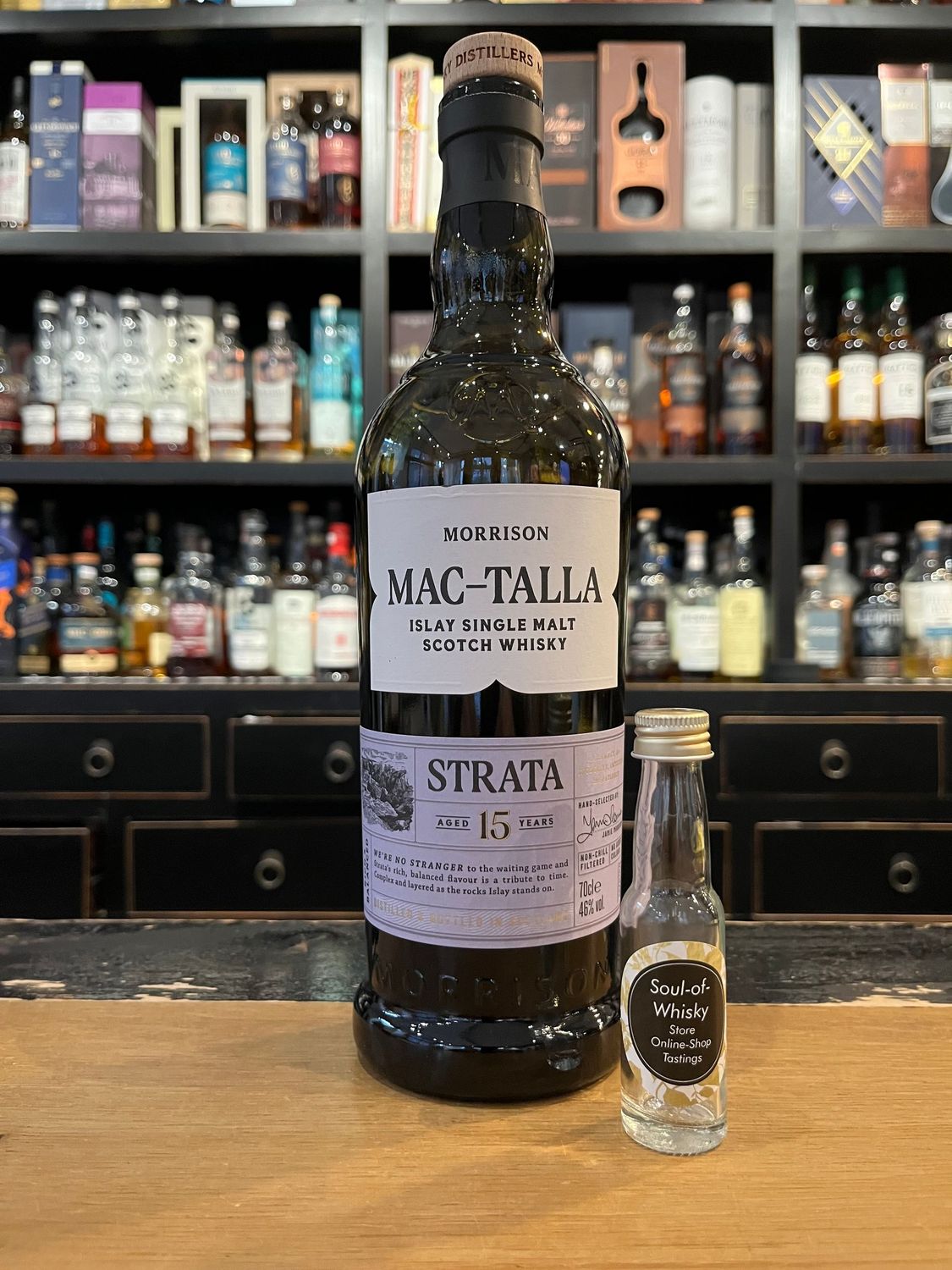 Mac- Talla Strata 15 Jahre Sample mit 2cl und 46% Mac- Talla Strata 15 Jahre Sample mit 2cl und 46%