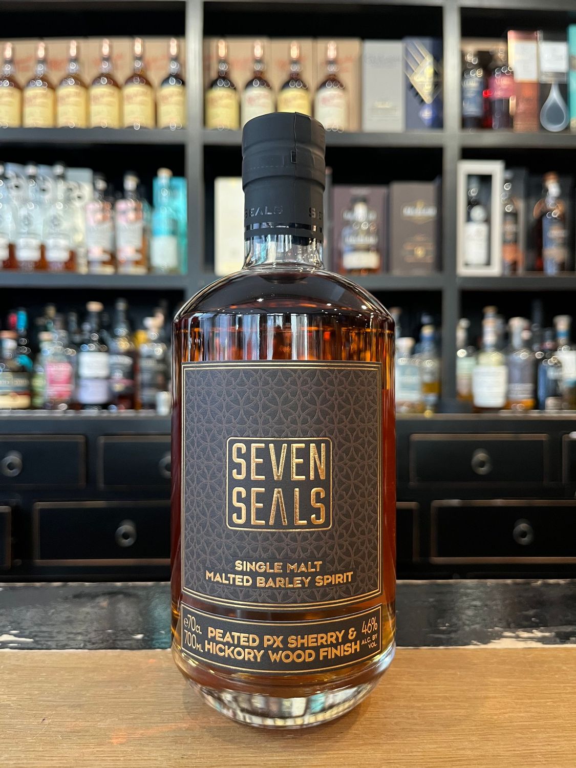 Seven Seals Peated PX Sherry & Hickory Wood mit 0,7L und 46%