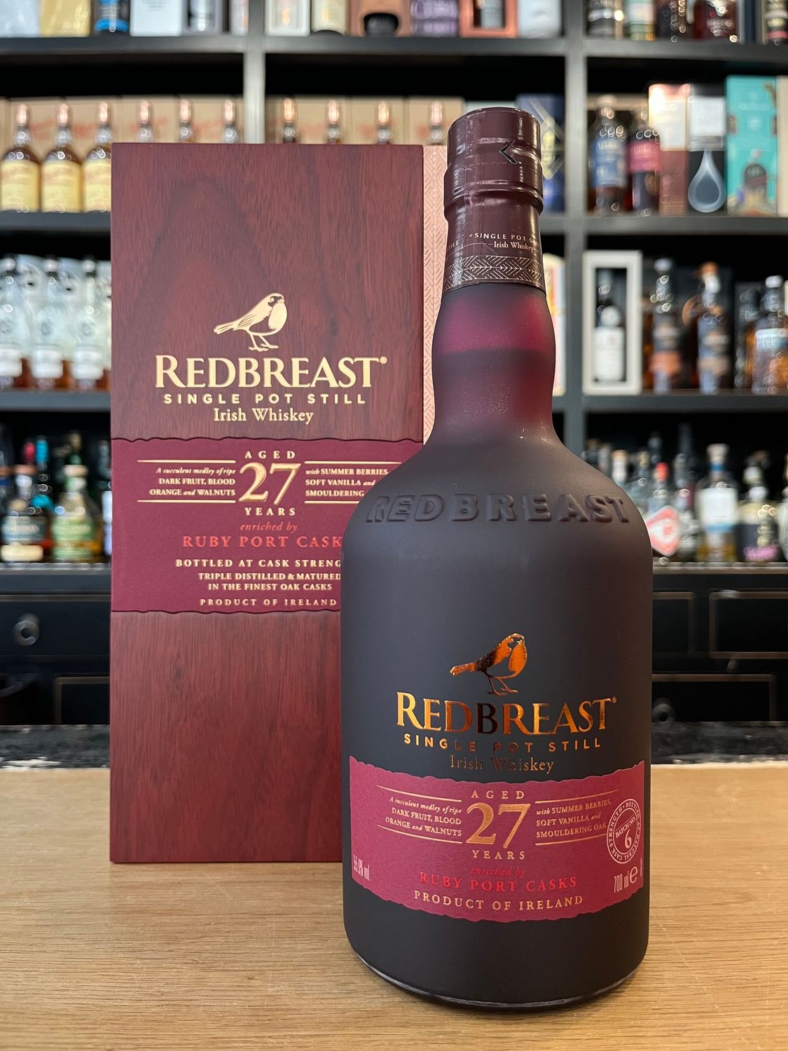 Redbreast 27 Jahre Ruby Port Cask Cask Strength mit 0,7L und 55,9%
