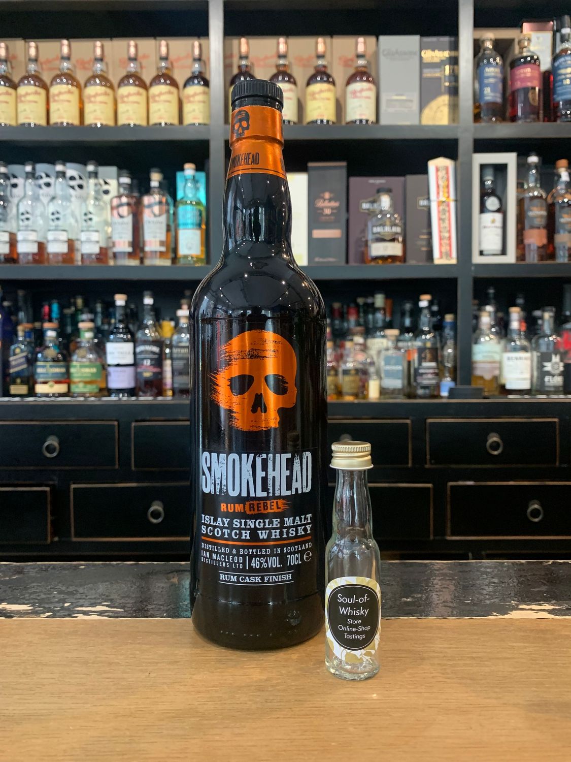 Smokehead Rum Rebel Sample mit 2cl und 46%