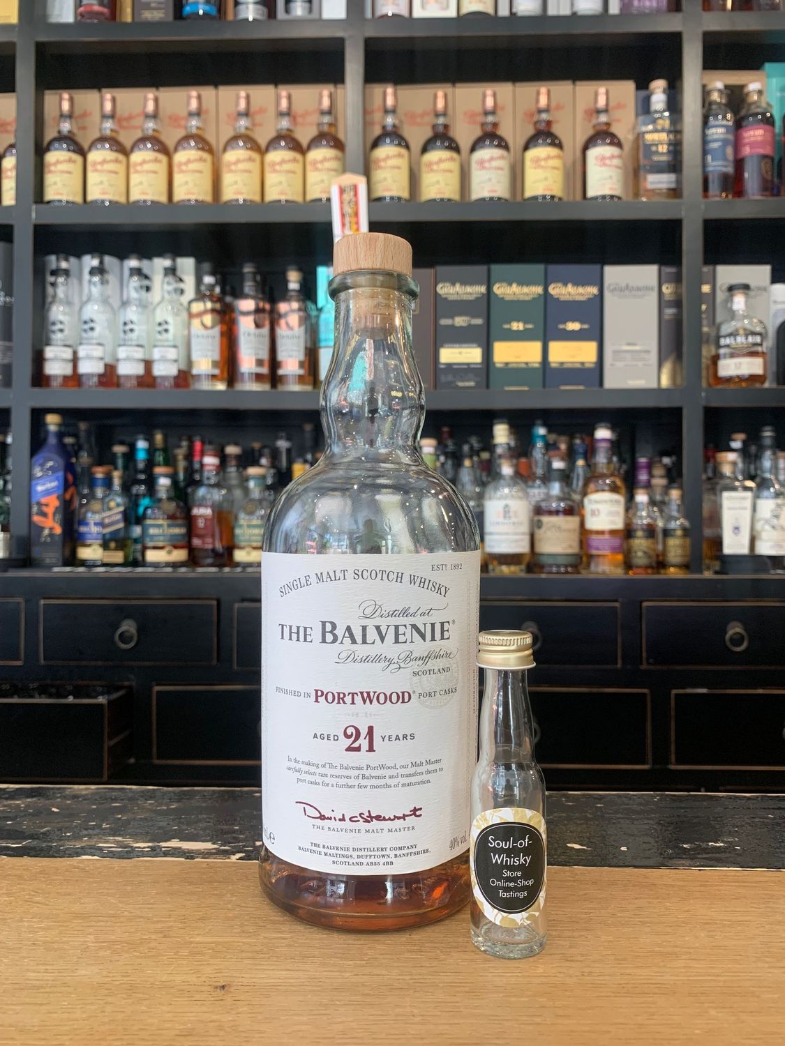 Balvenie 21 Jahre Portwood Sample mit 2cl und 40% Balvenie 21 Jahre Portwood Sample mit 2cl und 40%